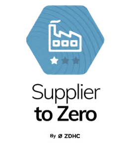 ZDHC Supplier to Zero certification badge
