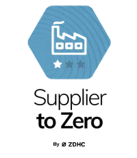 ZDHC Supplier to Zero certification badge